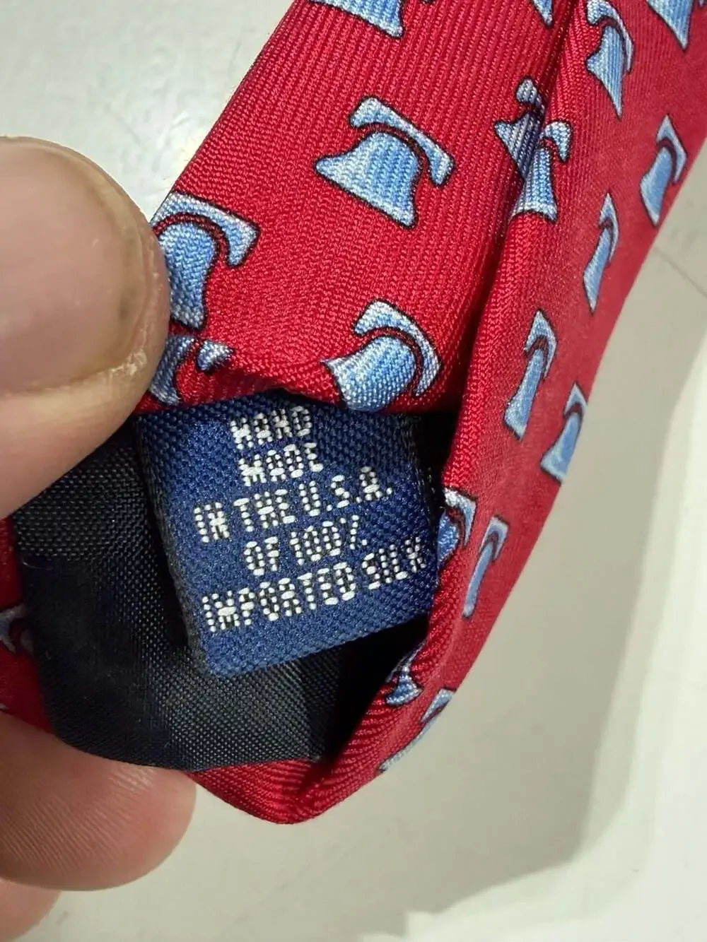 Vineyard Vines Liberty Bell Silk Tie Set Lot of 2 Red & Blue